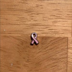 Origami Owl Breast Cancer Awareness Ribbon Charm